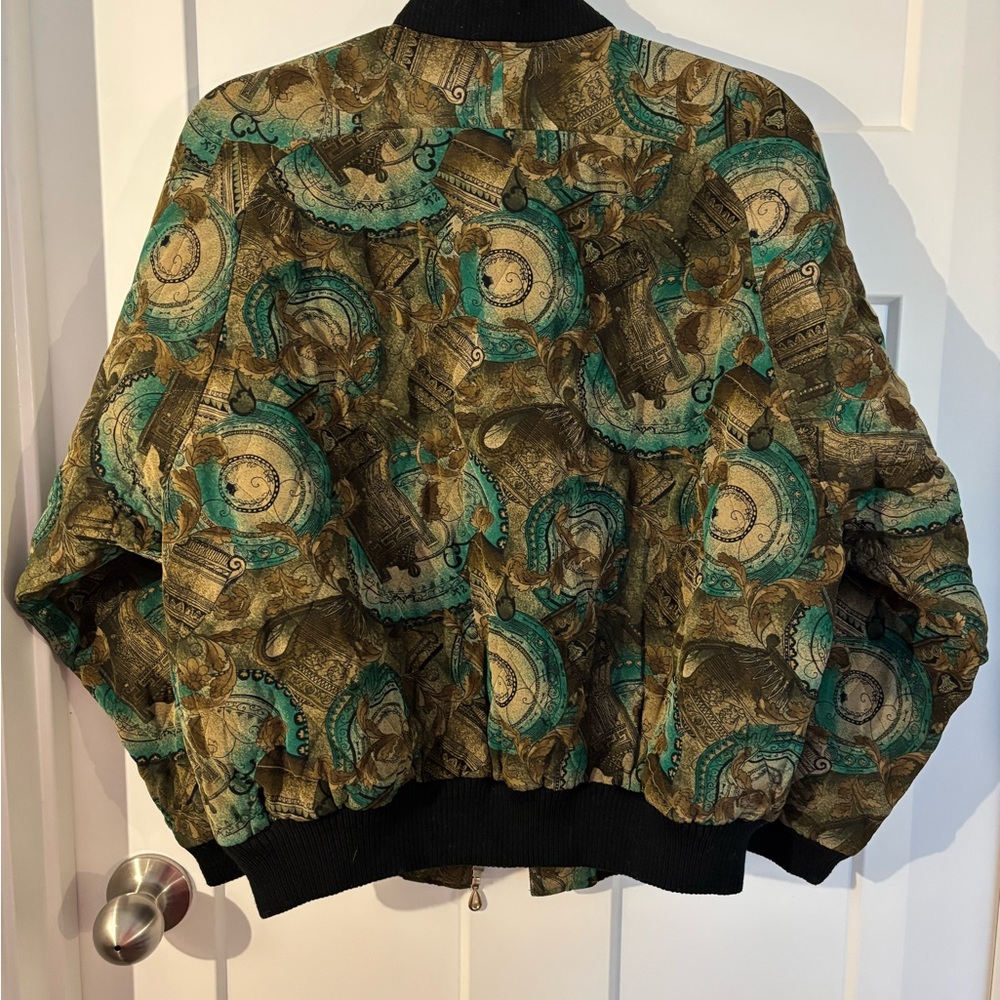 Patterned Bomber Jacket - image 6